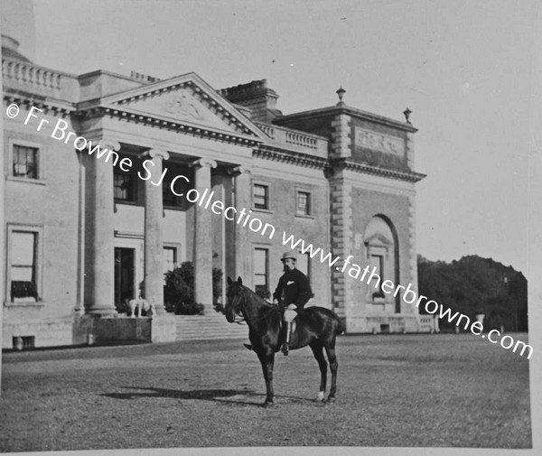 COPIES OF OLD PHOTOS LENT BY LORD CASTLEROSSE  LORD PORTARLINGTON ON HORSEBACK